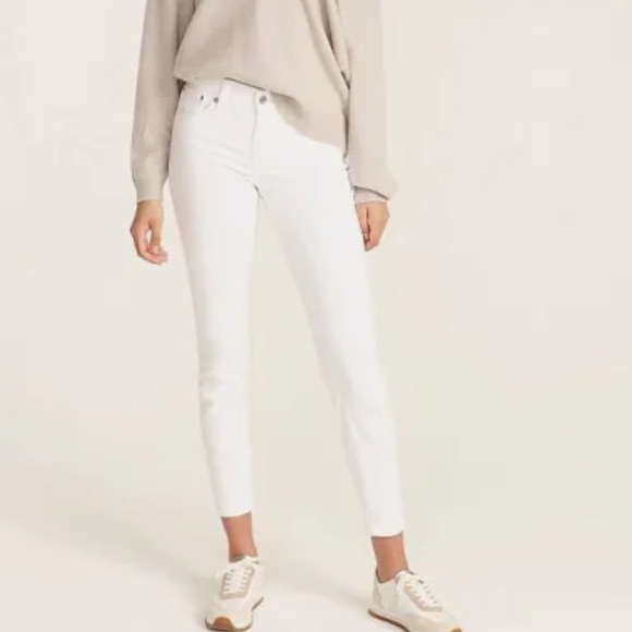 J. Crew Denim - J Crew Toothpick Stretch White Jeans